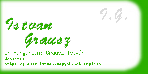 istvan grausz business card
