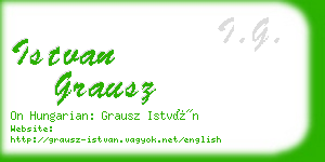 istvan grausz business card